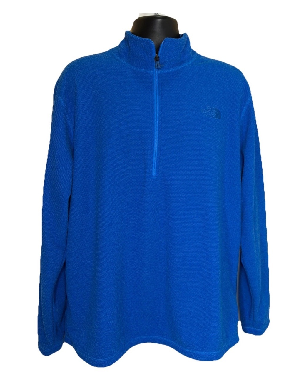 The North Face Men's 1/4 Zip Fleece Blue. Size XXL
